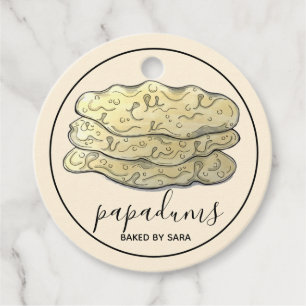 Homemade Papadum Indian Crispy Flatbreads Baked By Favour Tags
