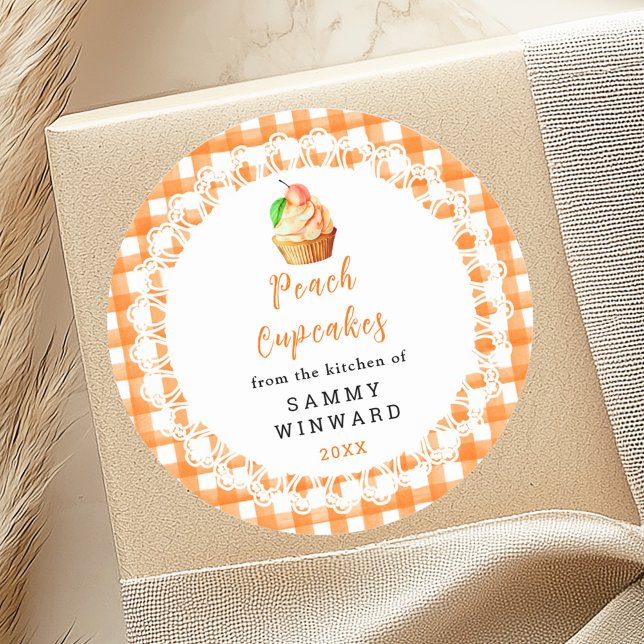 Homemade Peach Cupcakes Food Label (Creator Uploaded)