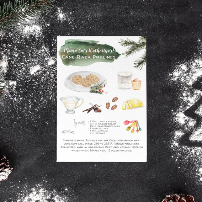 Homemade Pecan Pralines Recipe | Holiday  Postcard (Creator Uploaded)