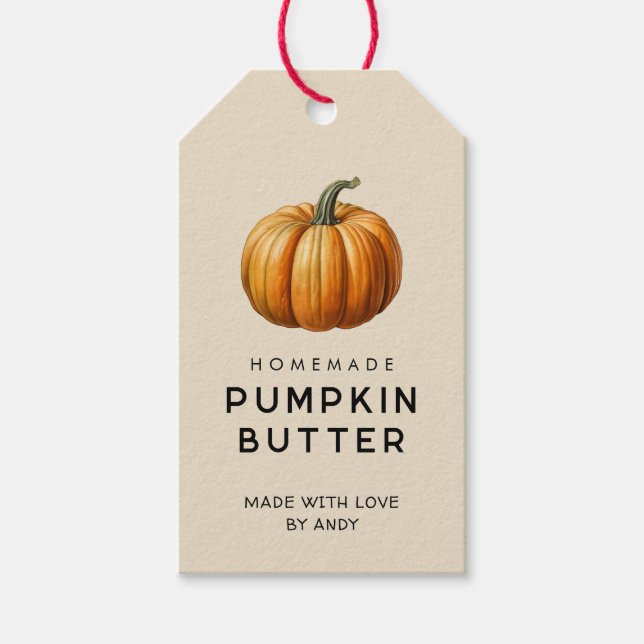 Homemade Pumpkin butter label (Front)