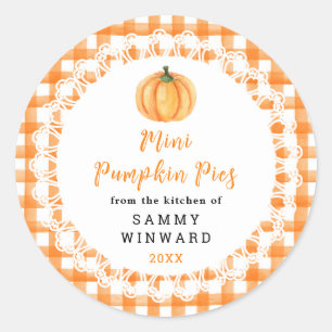 Homemade Pumpkin Muffins Label