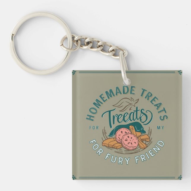 Homemade Pup Treats Key Ring (Front)