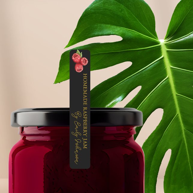 Homemade Raspberry Jam Thin Label (Creator Uploaded)