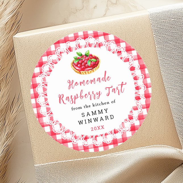 Homemade Raspberry Tart Food Label (Creator Uploaded)