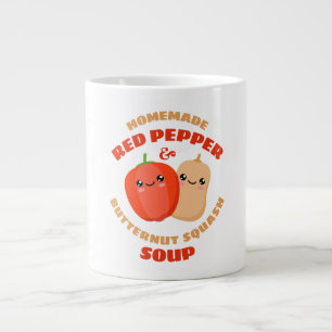 Homemade Red Pepper and Butternut Squash Soup Large Coffee Mug