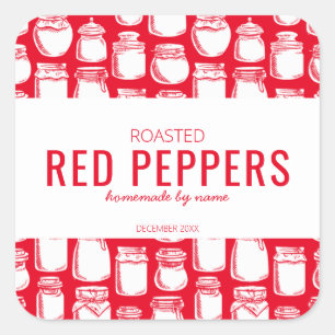 Homemade Roasted Red Peppers Sticker