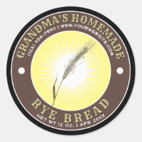 Homemade Rye Bread Label Template