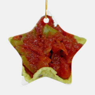 Homemade Salsa Ceramic Tree Decoration