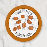 Homemade Salted Caramels Sweets Candy Made By