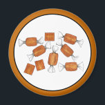 Homemade Salted Caramels Sweets Candy Made By Magnet<br><div class="desc">Design features an original, hand-drawn marker illustration of individually wrapped chewy salted caramel candies. Ideal for a candy shop, candy maker, 'sweet' celebration, or for anyone with a sweet tooth! Just personalise with your information. This caramels design is also available on other products. Don't see what you're looking for? Need...</div>