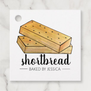 Homemade Scottish Shortbread Biscuits Baked By Favour Tags