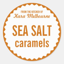 Homemade Sea Salt Caramel Label Template