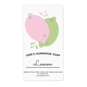 Homemade Soap Business Lemon Lime Pink