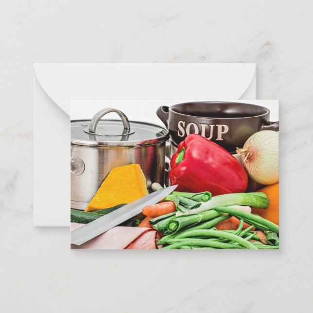 Homemade Soup...Yum! Card (Front)