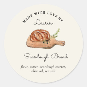 Homemade Sourdough Bread  Classic Round Sticker