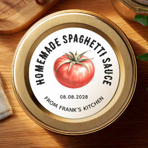Homemade Spaguetti sauce canning label