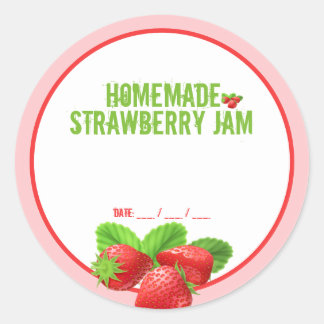 Homemade Strawberry Jam Canning Sticker