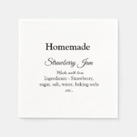Homemade strawberry jam made with love add text