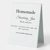 Homemade strawberry jam made with love add text we
