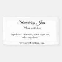 Homemade strawberry jam made with love add text we