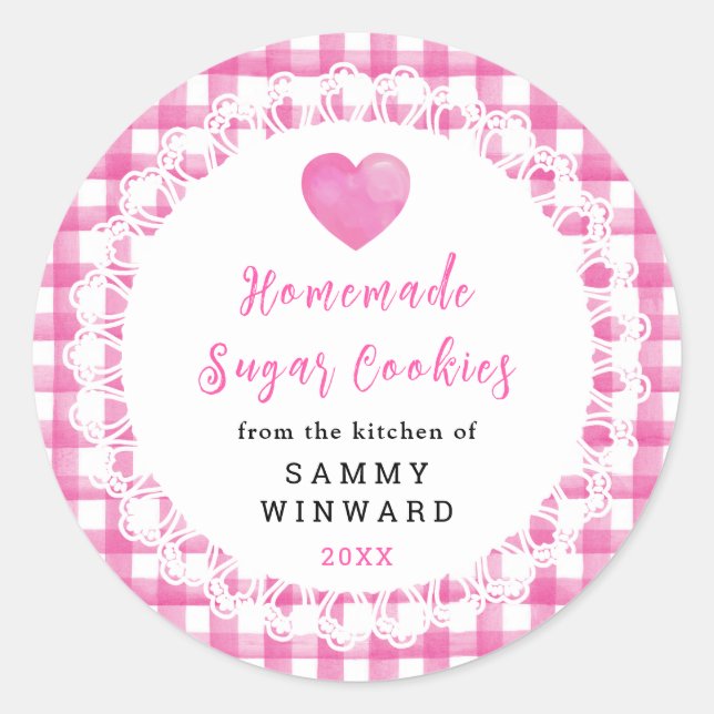 Homemade Sugar Cookies Label (Front)
