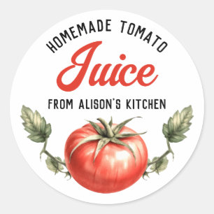 Homemade Tomato Juice Vintage Canning label