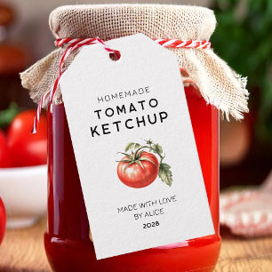 Homemade tomato Ketchup gift label