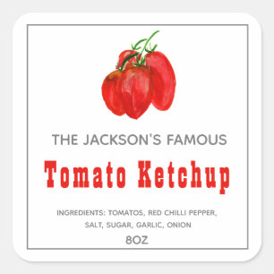Homemade Tomato Ketchup   Sauce  Label