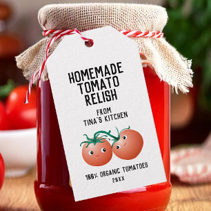Homemade Tomato Relish Favour Tag with custom name