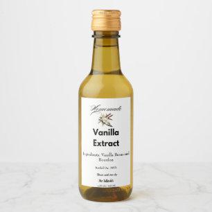 Homemade Vanilla Extract Gift Personalised Product Wine Label