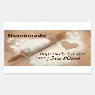 Homemade with Heart Custom Baking Stickers