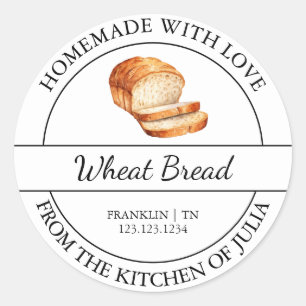 Homemade With Love Bread Label