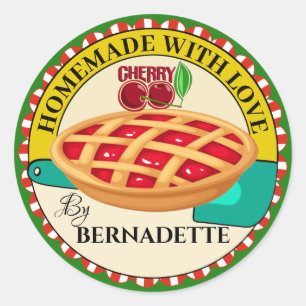 Homemade With Love Classic Round Sticker