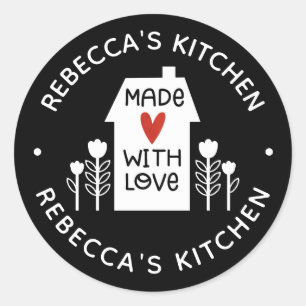 Homemade With Love Classic Round Sticker