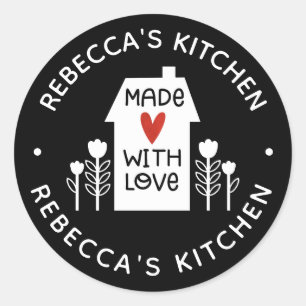 Homemade With Love Classic Round Sticker