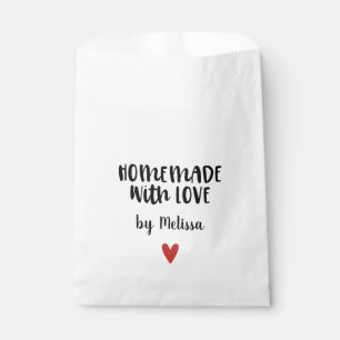 Homemade with love favour bag