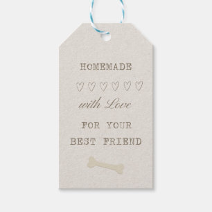 Homemade With Love For Your Best Friend Vintage Gift Tags