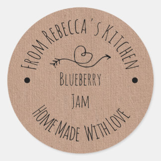 Homemade with Love Kraft Paper | Jam Canning Label