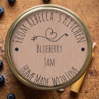 Homemade with Love Kraft Paper | Jam Canning Label