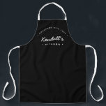 Homemade with Love my Kitchen Personalised Apron<br><div class="desc">Let's get baking. Customise the Name on this personalised apron. Seen here in red with white typography in a stylish treatment. Encourage the sweet baker in your life, a small business bakery owner with a special gift. Perfect for baking those yummy goodies, treats, cakes, cookies and more. Featuring the words...</div>