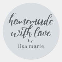 Homemade with Love Personalised Pastel Blue Gift