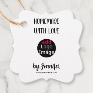 Homemade With Love Professional Custom Logo Beige Favour Tags