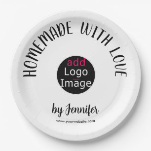 HomeMade With Love Professional Customizable Paper Plate