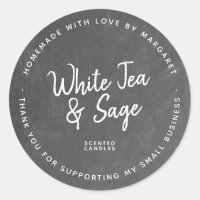 Homemade With Love Scented Candles Chalkboard