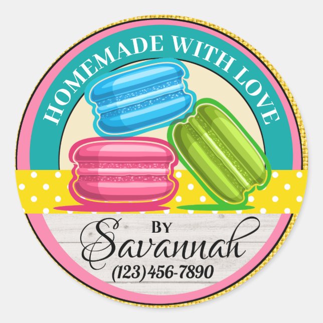 Homemade With Love Sticker (Front)