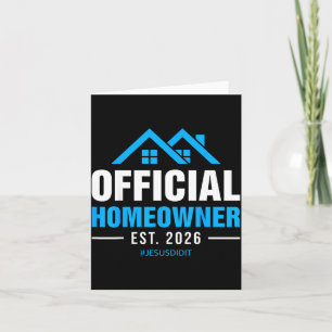 Homeowner est 2026 new home owner housewarming  card