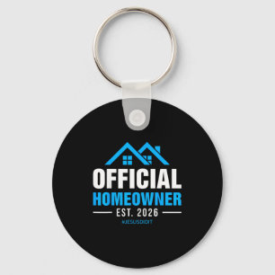 Homeowner est 2026 new home owner housewarming key ring