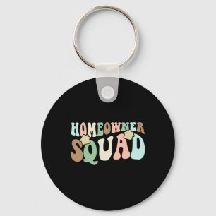 Homeowner Squad - New House Family Matching Groovy Key Ring