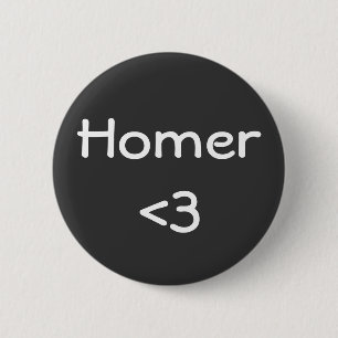 Homer 6 Cm Round Badge