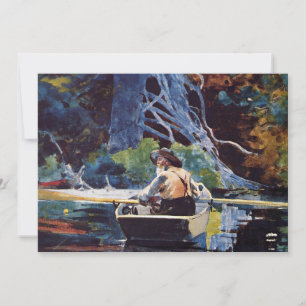 Homer - Andirondack Guide, famous painting, Card